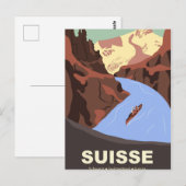 スイスの山々 ポストカード (正面/裏面)