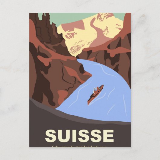 スイスの山々 ポストカード (正面)