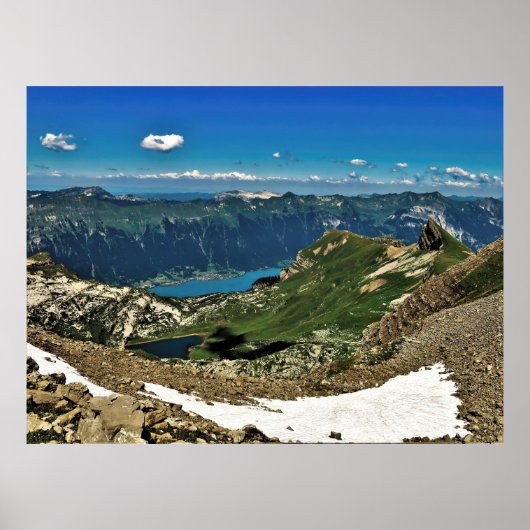 スイスの山と湖 ポスター (正面)