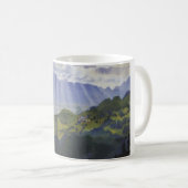 スイスの山景色(Serebriakova) コーヒーマグカップ (正面右)