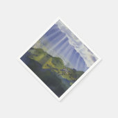 スイスの山景色(Serebriakova) スタンダードカクテルナプキン (角)