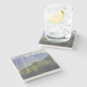 スイスの山景色(Serebriakova) ストーンコースター (横)