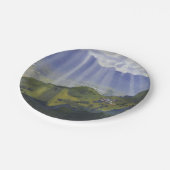 スイスの山景色(Serebriakova) ペーパープレート (アングル)