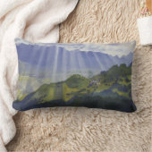 スイスの山景色(Serebriakova) ランバークッション (ブランケット)