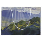 スイスの山景色(Serebriakova) ラージペーパーバッグ (裏面)