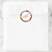 スイスの州の国旗フランスの。 ラウンドシール (バッグ)