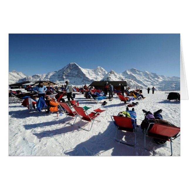 スイスの挨拶状、Mannlichen (正面横)