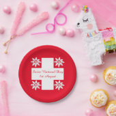 スイスの旗およびedelweiss ペーパープレート (パーティー)