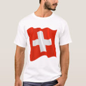 スイスの旗メンズTシャツ Tシャツ (正面)