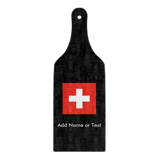 スイスの旗 カッティングボード (正面)