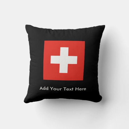 スイスの旗 クッション (裏面)