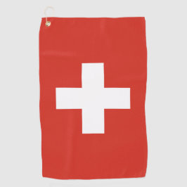 スイスの旗 ゴルフタオル