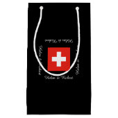 スイスの旗 スモールペーパーバッグ (正面)