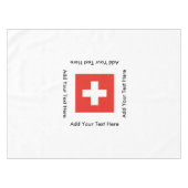 スイスの旗 テーブルクロス (正面(横))