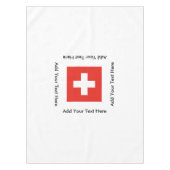 スイスの旗 テーブルクロス (正面)