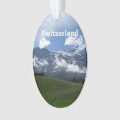 スイスの景色 オーナメント (正面)