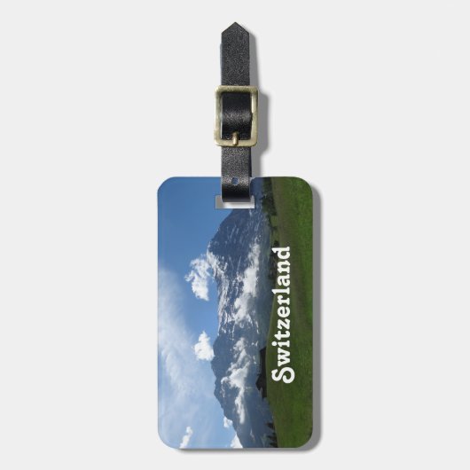 スイスの景色 ラゲッジタグ (正面縦)