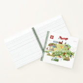 スイスの漫画の地図 ノートブック (内部)