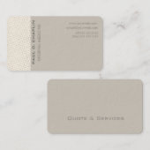 スイスの点のミニマルでエレガントな専門の刃の鋭い 名刺 (正面/裏面)