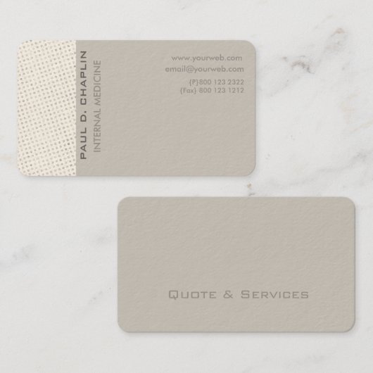 スイスの点のミニマルでエレガントな専門の刃の鋭い 名刺 (正面/裏面)