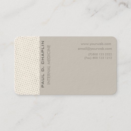 スイスの点のミニマルでエレガントな専門の刃の鋭い 名刺 (正面)
