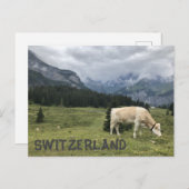 スイスの牛は幸せな牛だ ポストカード (正面/裏面)