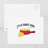 スイスの物だ ポストカード (正面/裏面)