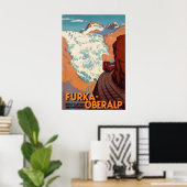 スイスの狭い山道 フルカ・オーバーラップ ポスター (ホームオフィス)