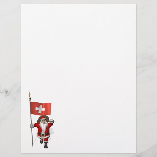 スイスの看板のあるサンタクロース (正面)