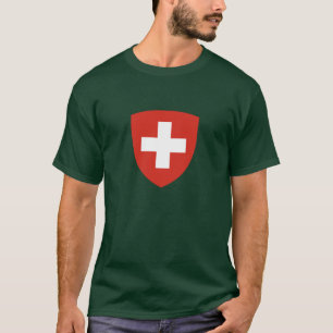 スイスの紋章付き外衣 Tシャツ