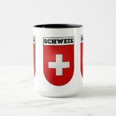 スイスの紋章 | Schweiz Wappen マグカップ (中央)