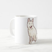 スイスの羊飼い座り コーヒーマグカップ (正面左)