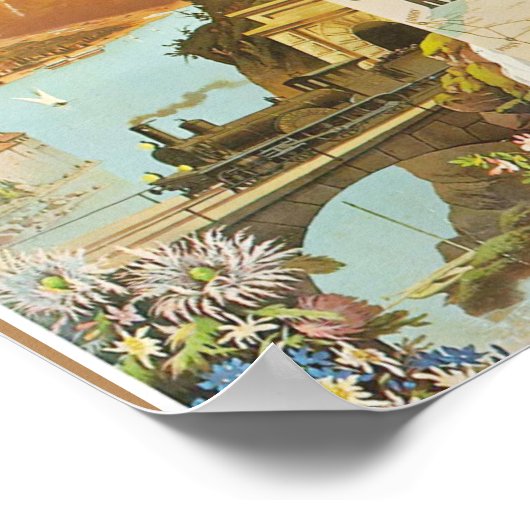 スイスの花 ポスター (角)