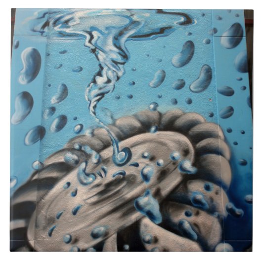 スイスの落書き タイル (正面)