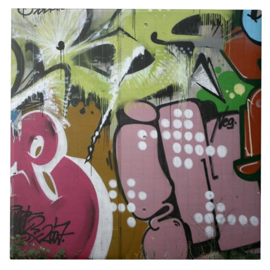 スイスの落書き タイル (正面)