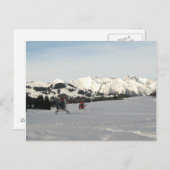 スイスの観光客ヘリコプターのシーン ポストカード (正面/裏面)