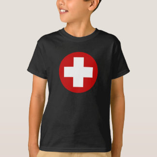 スイスの赤十字の緊急の回復Roundell Tシャツ