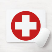 スイスの赤十字の緊急事態Roundell マウスパッド (マウス)