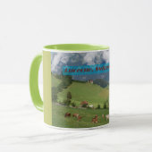 スイスの農村 マグカップ (正面左)