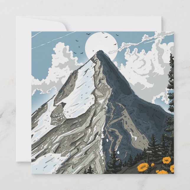 スイスの雪山 (正面)