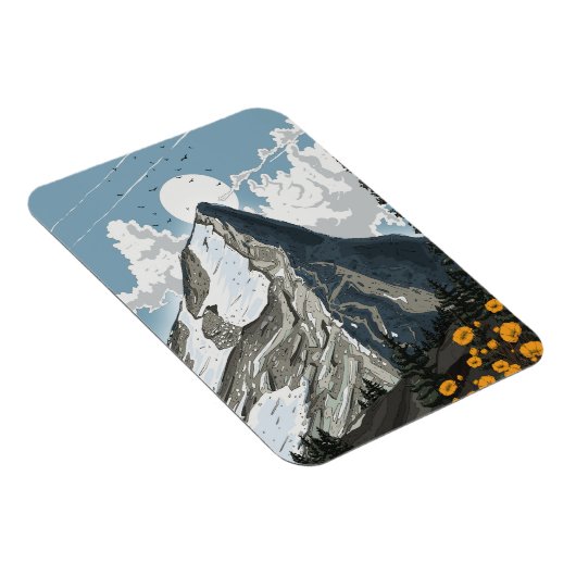 スイスの雪山 マグネット (右側)