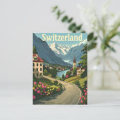 スイスの静けさ：レイクサイドリトリートアルパイン ポストカード (スタンド正面)