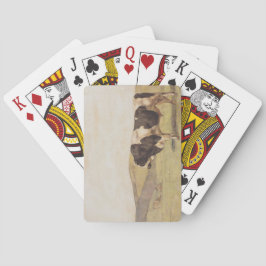 スイスの風景の中の牛（Ferdinand Hodler著） トランプ