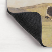 スイスの風景の中の牛（Ferdinand Hodler著） マウスパッド (コーナー)