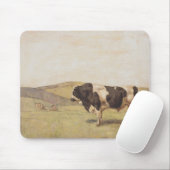 スイスの風景の中の牛（Ferdinand Hodler著） マウスパッド (マウス)