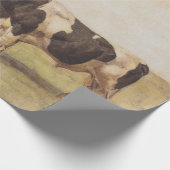 スイスの風景の中の牛（Ferdinand Hodler著） ラッピングペーパー (角)