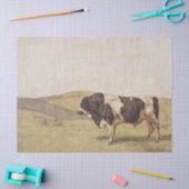 スイスの風景の中の牛（Ferdinand Hodler著） 薄葉紙 (クラフト)