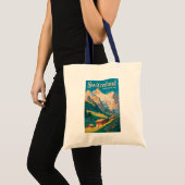 スイスの風景イラスト旅行アート トートバッグ (正面(商品))