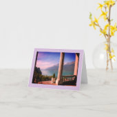 スイスの風景グリーティングカード カード (黄色い花)