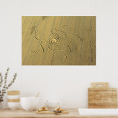 スイスのDiessenhofenのミステリーサークル/ ポスター (キッチン)